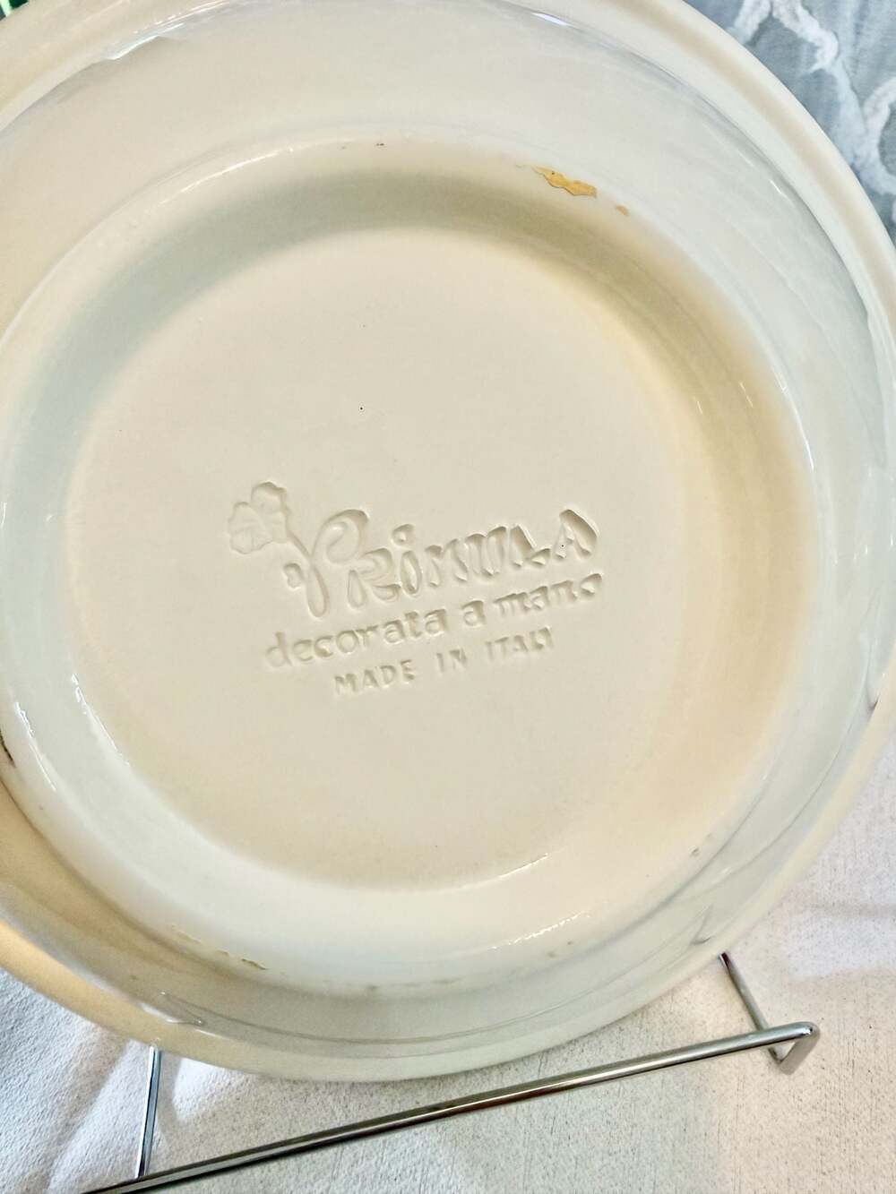 Set of 4 Large Primula Italian Botanical Soup Bowls - Picture 8 of 13